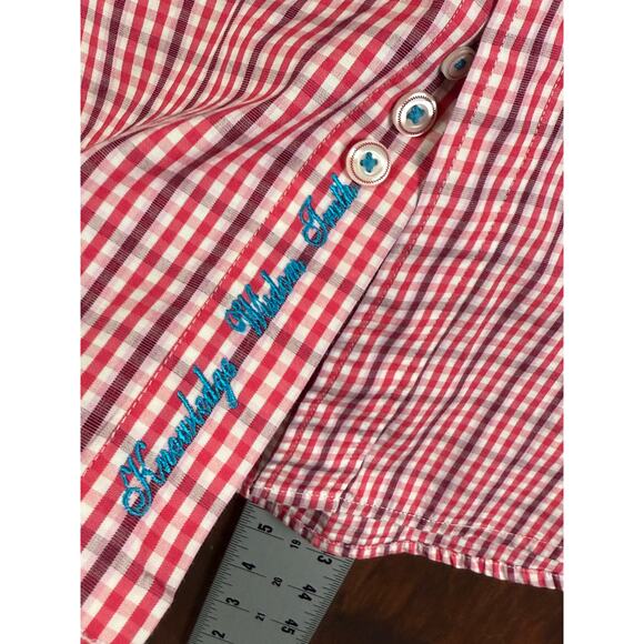Robert Graham The Freshly Laundered Button Up Shirt Surfboard Red Mens Large - Picture 3 of 7